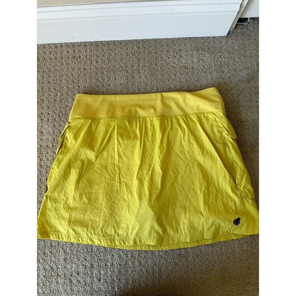 The North Face women’s Yellow Spring Peak skort sz L  Skirt Shorts - Picture 3 of 12